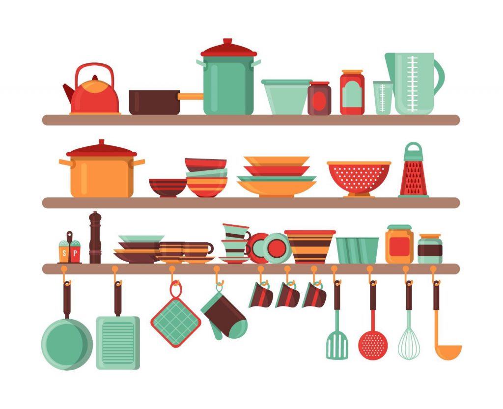 مجموعه ظروف خانه و آشپزخانه